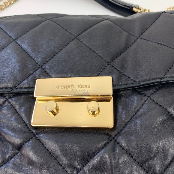 Michael Kors Black Sloan Small Quilted Leather bag - Picture 5 of 8